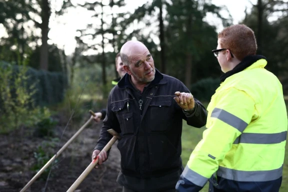 Afbeelding van de werkplek 'Klimop Groenonderhoud; locatie 's Koonings Jaght'.